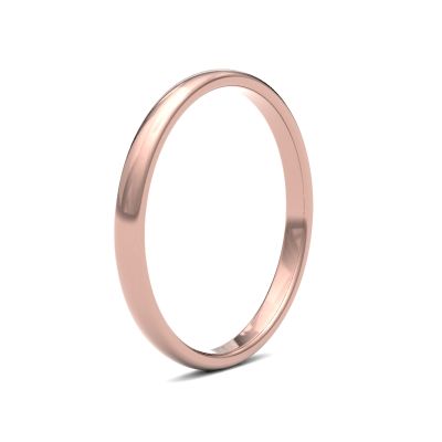 James Moore Wedding Ring | Oro rosa 18 carati | 2 mm | medio | misura premium court | ag_2lmp-18r AG_2LMP-18R