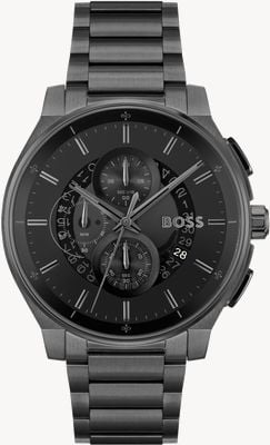 BOSS Men's Peak 2.0 (44mm) Black Dial / Black Stainless Steel Bracelet 1514192