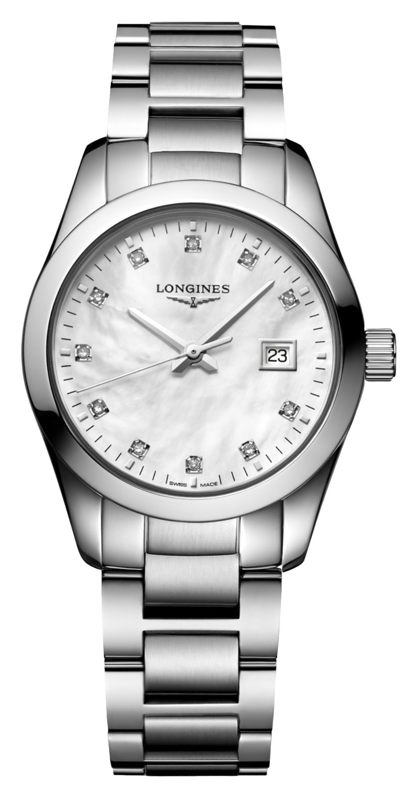 LONGINES Conquest classic (29,5 mm) cadran nacre / bracelet montre