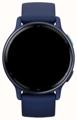 Garmin Vivoactive 5 金属海军蓝铝制边框，带海军蓝表壳和硅胶表带 010-02862-12