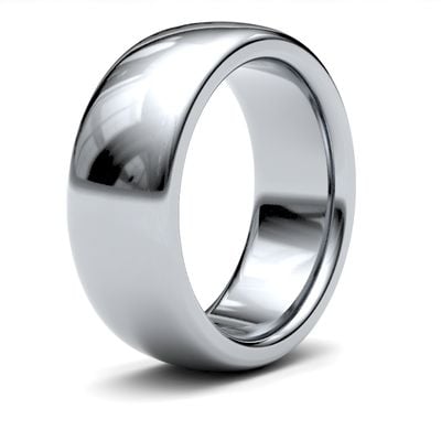 James Moore Wedding Rings | 9ct White Gold | 8mm | ExtraHeavy | Premium Court | AG_8GZP-9W