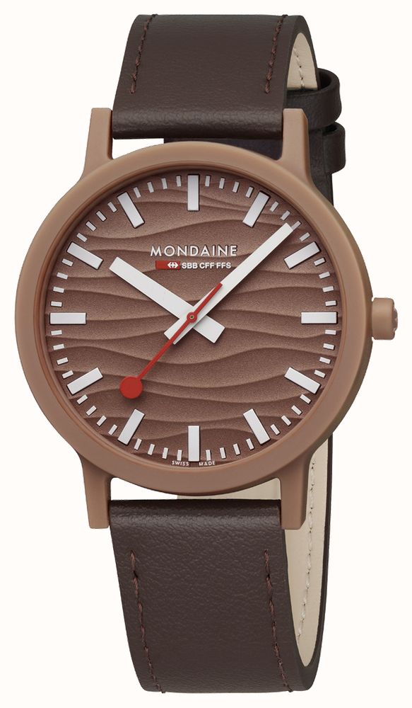 Mondaine Essence Black Reloj para Hombre Analógico de Cuarzo con Brazalete de Silicona MS1.41110.RB