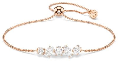 Swarovski Mesmera bracelet, Mixed cuts, White, 18K rose gold finish 5764801