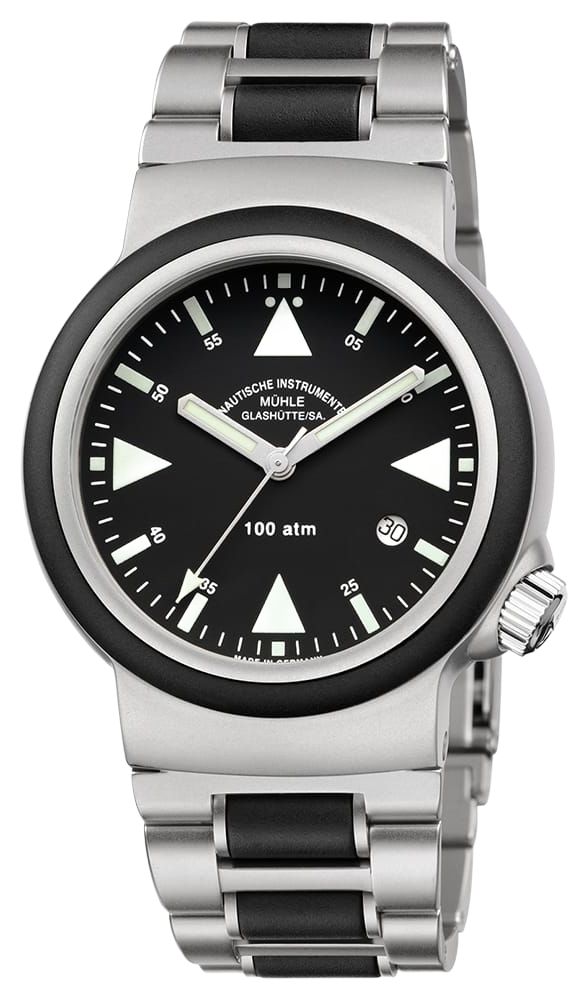 Mühle Glashütte S.A.R. Rescue-Timer (42mm) Black Dial / Watch