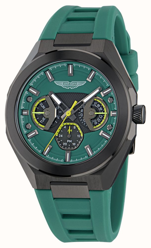 Aston Martin Thrill TKS W Quartz Multifunction (42mm) Podium Green Dial / Podium Green Silicone Strap MTRI1F503 - widok alternatywny 2