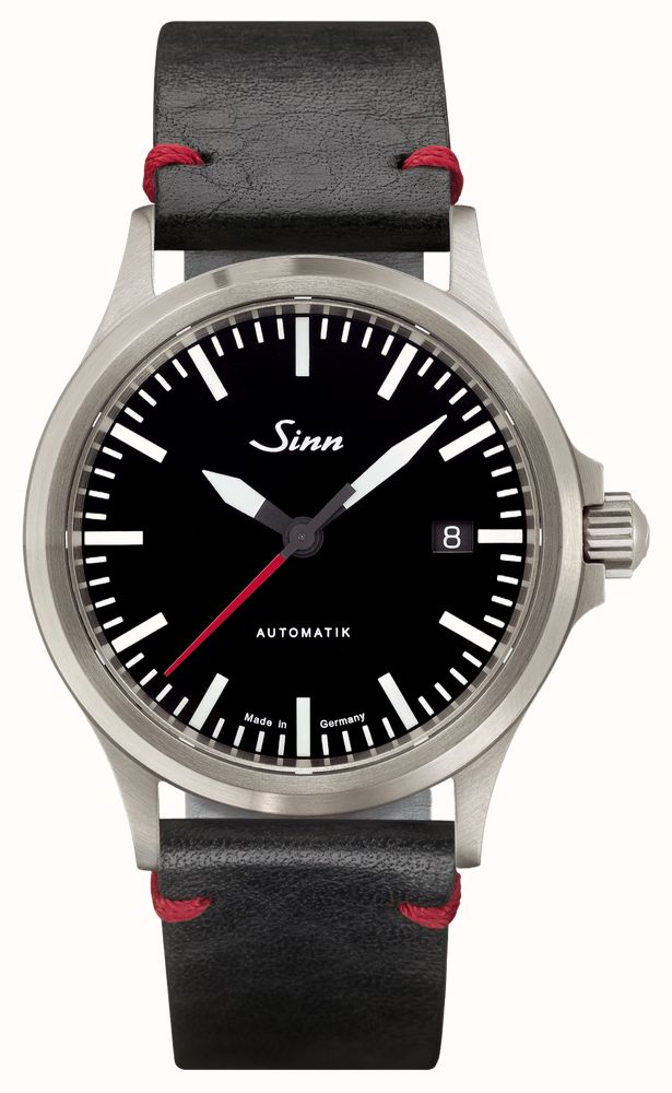 Sinn 556.0106 BLACK VINTAGE LEATHER RED STITCH