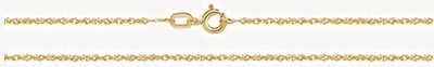Treasure House 9ct Yellow Gold DC Chain 18" CH218/18