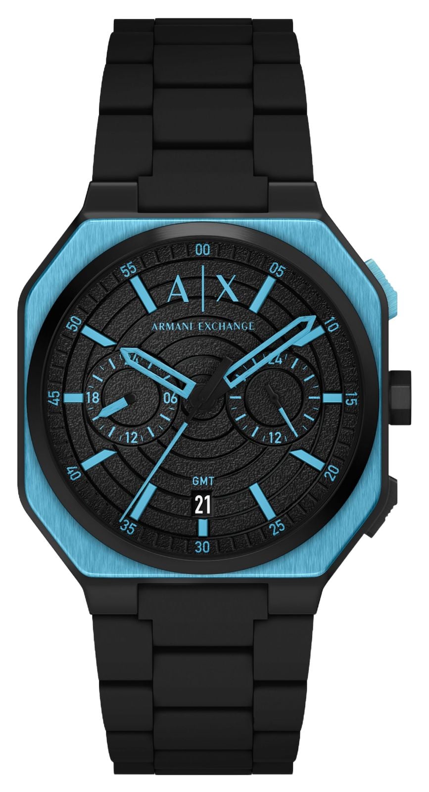 Armani Exchange Quartz double fuseau horaire (40 mm) cadran montre