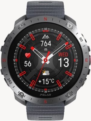 Polar Grit x2 pro Premium GPS Smart-Sportuhr Steingrau (S-L) 900110287