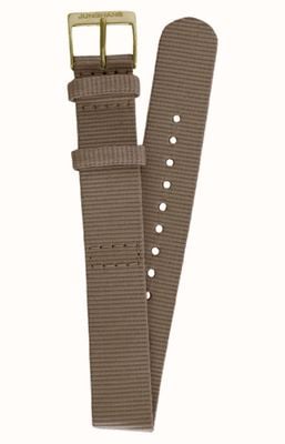 Junghans Bracelet uniquement en textile marron noisette fabriqué à partir de matériaux PET recyclés 420506834