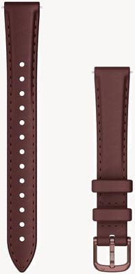 Garmin Lily 2 Bänder (14 mm), dunkelbronzefarbene Beschläge aus Maulbeerleder 010-13302-21