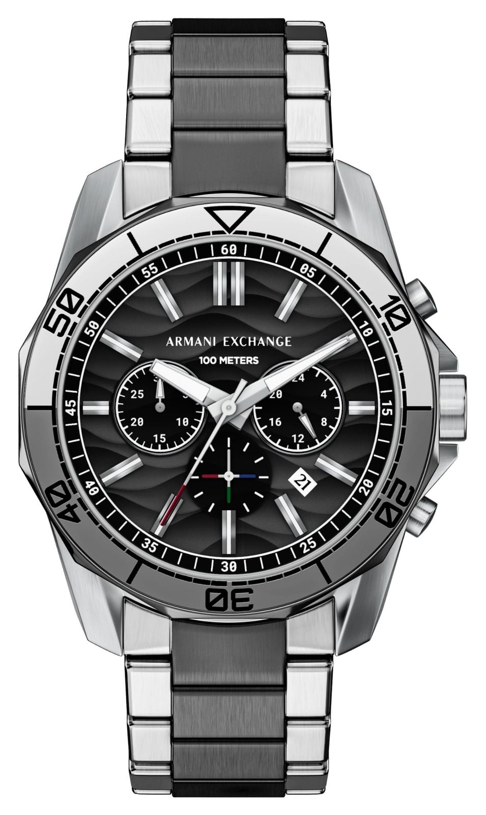 Armani Exchange Chronographe Spencer (44 mm), cadran noir montre