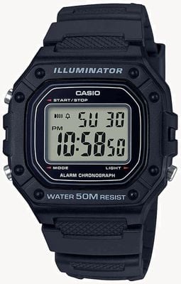 Casio Digitaluhr der Serie Illuminator W-218 W-218H-1AVEF
