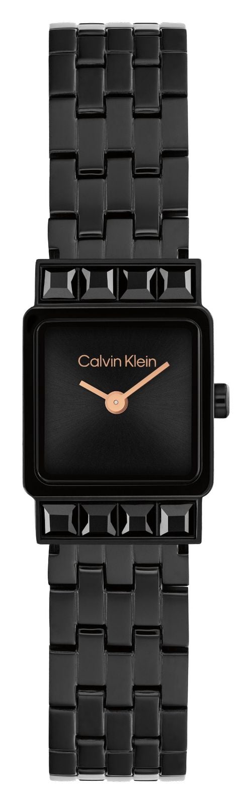 Calvin Klein Poise (16 mm) cadran noir / bracelet en acier montre