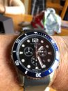 Customer picture of Elliot Brown Men's Bloxworth Blue And Black Black Rubber Strap 929-012-R01