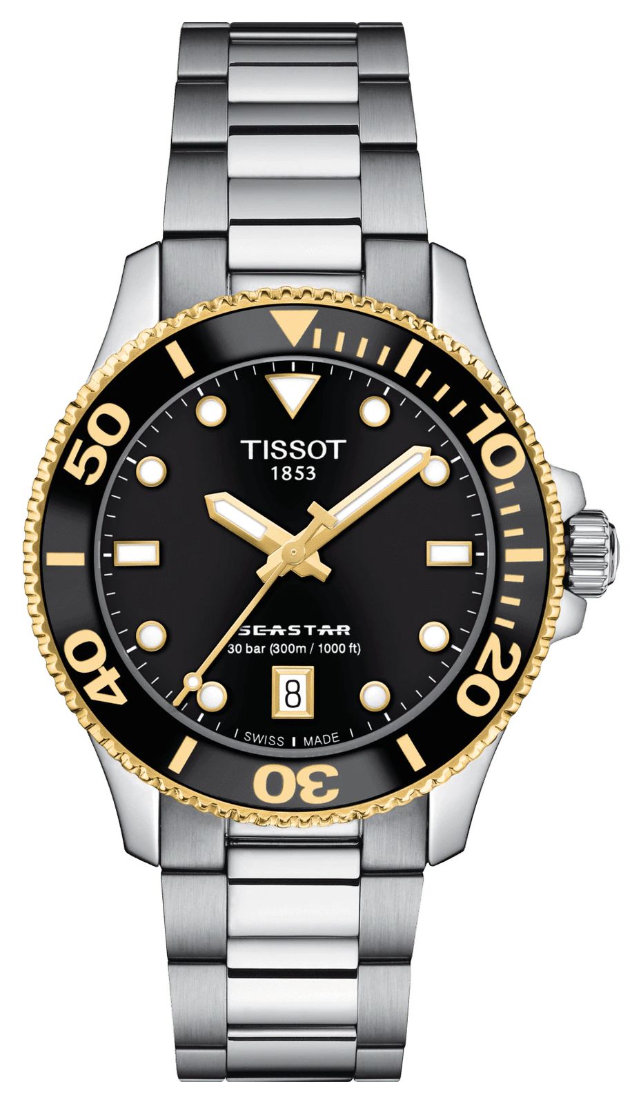 Tissot Seastar 1000 | cadran noir 36mm | | bracelet montre