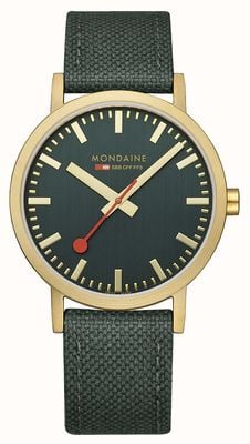 Mondaine Classic | 40mm | Green Dial | Green Strap A660.30360.60SBS