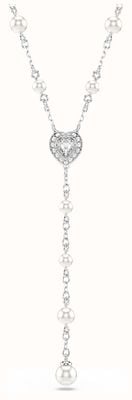 Swarovski Ariana Grande White Rhodium Plated Cubic Zirconia Y Necklace 5720855
