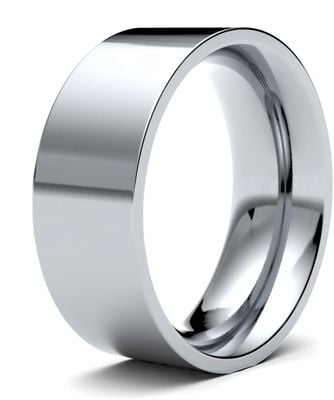 James Moore Wedding Rings | Platinum | 8mm | Heavy | Flat Court | AG_8GHE-PT