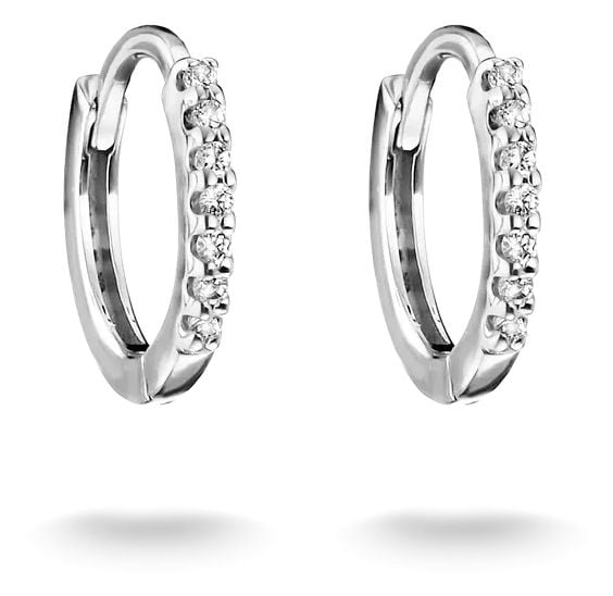 Thomas Sabo Sterling Silver Classic Zirconia Hoop Earrings Jewellery
