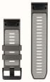 Garmin QuickFit Bands (26mm) Pebble Grey/Silver Grey Silicone with Black Hardware - Strap Only 010-14510-00 - alternate view 2