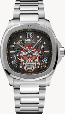 MIDO Multifort TV Big Date Alebrijes Limited Edition (40mm) Grey Gradient Dial / 3x Strap Set M0495261108102