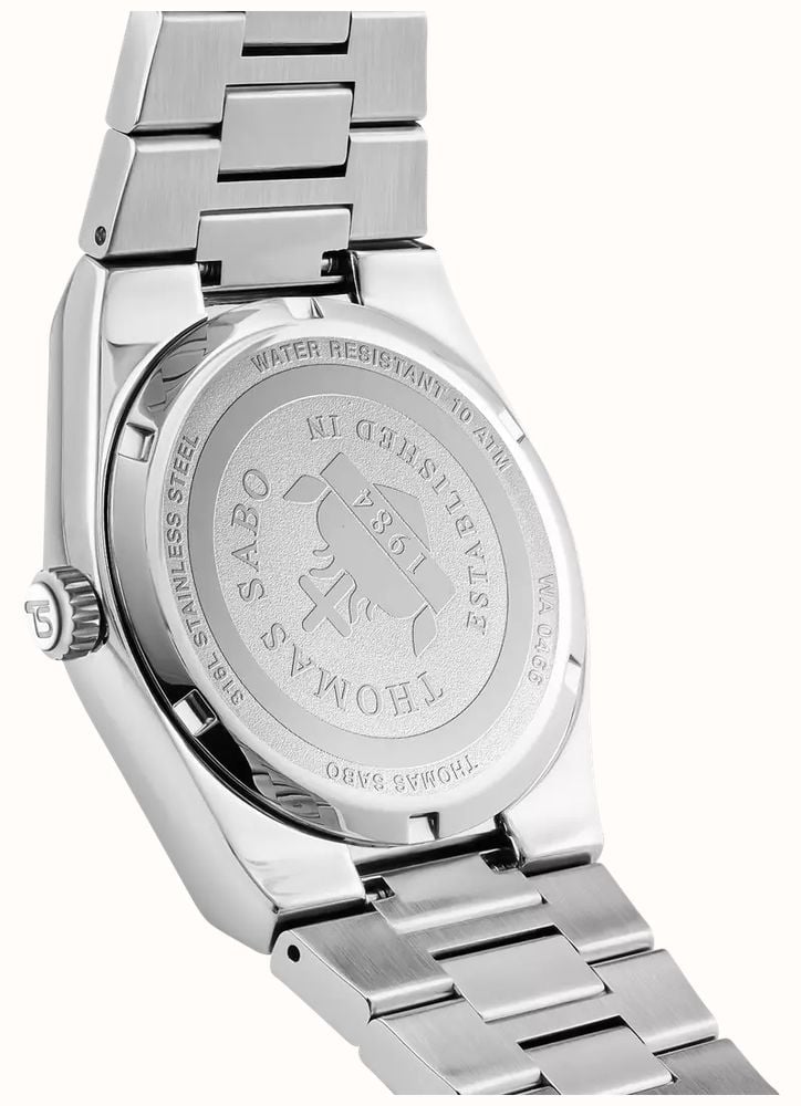Thomas Sabo Moon And Stars Quartz (39mm) Red Sunray Dial / Stainless Steel Bracelet WA0466-201-212-39 - autre vue 3