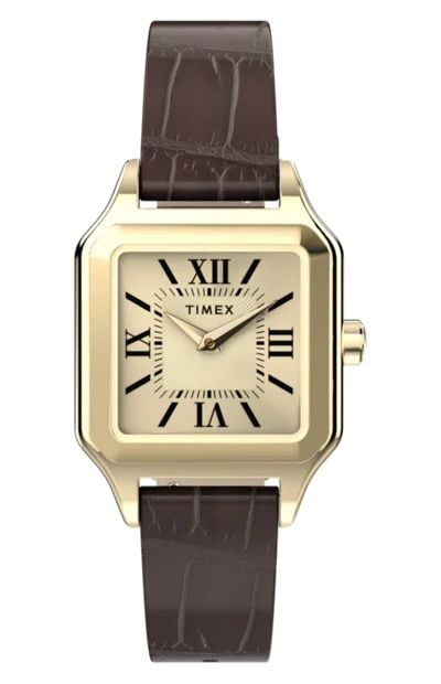 Timex Addison 23mm Leather Strap Stainless steel Watch