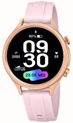 Lotus Smartime Naya Lite 第二代智能手表（43.5毫米）数字显示屏/粉色橡胶表带 50204/1