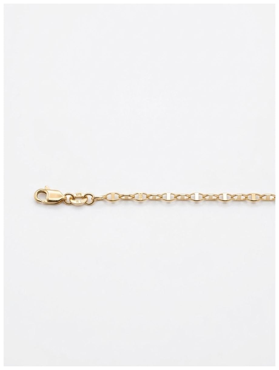 James Moore 9ct Yellow Gold Semi Solid Marina Link 260mm 20 Jewellery
