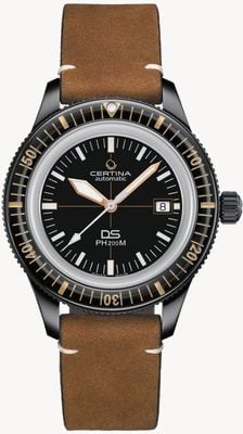Certina Ds ph200m | automatyczne | ceramiczna ramka | brązowa skóra C0364073605000