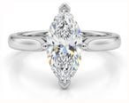 1.01ct Marquise Cut Diamond Solitaire Ring in Platinum ENG33735