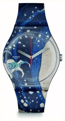 Swatch X 阿布扎比卢浮宫 - 葛饰北斋和星盘的伟大浪潮 - 斯沃琪艺术之旅 SUOZ351