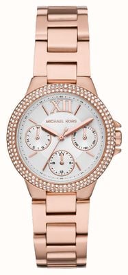 Michael Kors Camille White Dial Rose-Gold Watch MK6845