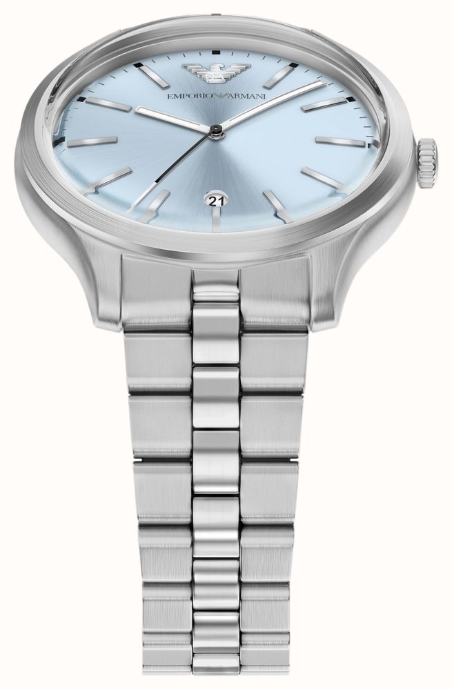 Emporio Armani Dario Gift Set (41mm) Light Blue Dial / Stainless Steel Bracelet AR80090SET - vista alternativa 2