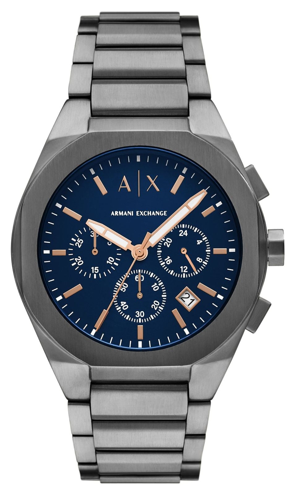 Armani Exchange Chronographe homme (42 mm) cadran bleu / montre