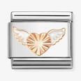 Nomination Rose Gold Flying Heart Charm Bead 430202/46