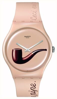 Swatch X magritte - la trahison des images di rene magritte - viaggio nell'arte swatch SO29Z124