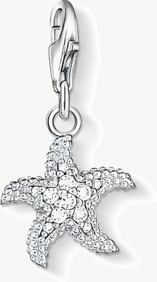 Thomas Sabo Starfish Charm White 925 Sterling Silver/ Zirconia 0917-051-14