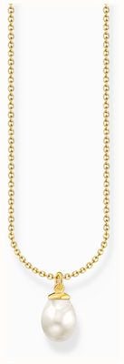 Thomas Sabo Freshwater Pearl Pendant Gold-Plated Sterling Silver Necklace 45cm KE2238-430-14-L45V