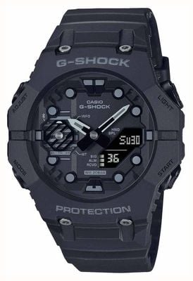 Casio Męski zegarek g-shock z Bluetoothem i zintegrowaną czarną ramką i paskiem GA-B001-1AER