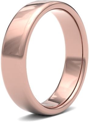 James Moore Wedding Rings | 9ct Rose Gold | 5mm | Medium | Soft Court | AG_5LMS-9R
