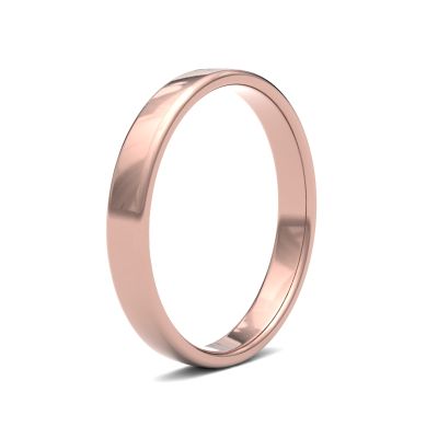 James Moore Wedding Rings | 9ct Rose Gold | 2.5mm | Light | Soft Court | AG_2.5LLS-9R