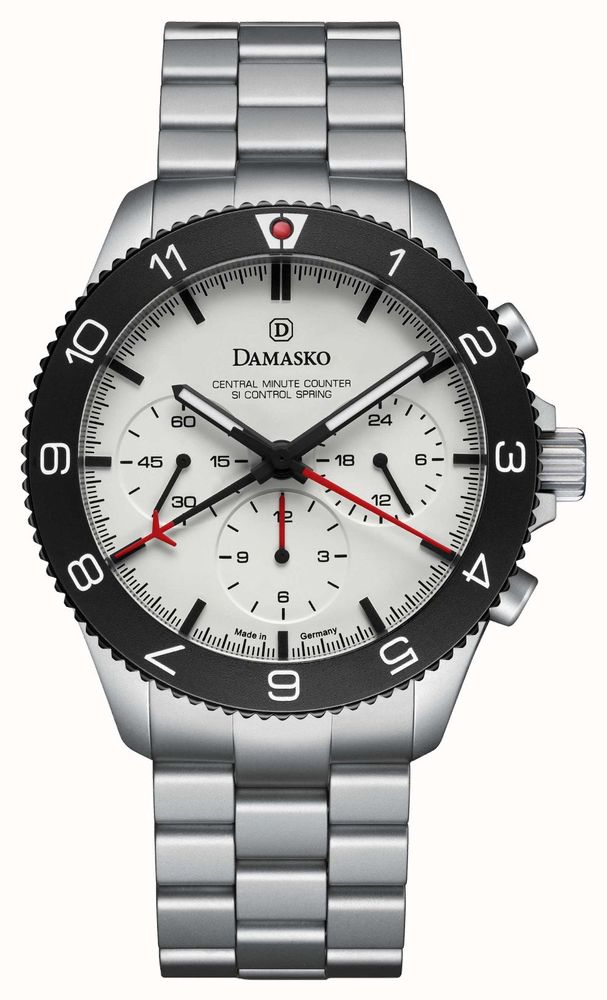 Damasko DC87 SI Control-Spring Automatic Chronograph (42mm) White