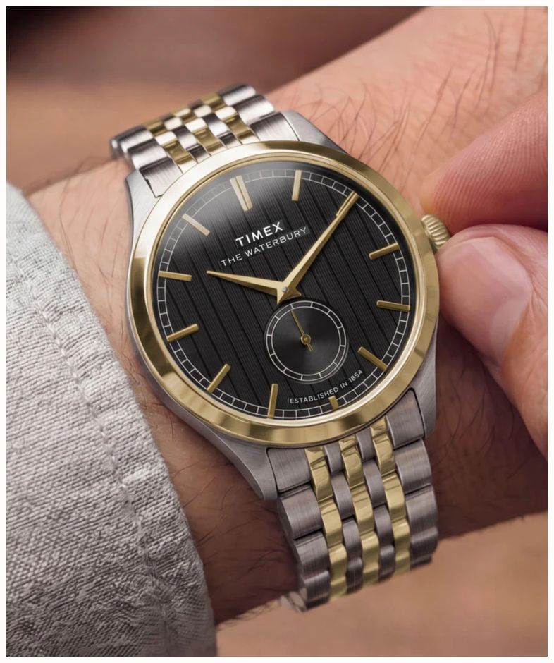 Timex Waterbury Classic Sub-Second 39mm Stainless Steel Bracelet TW2Y91900 - vista alternativa 5