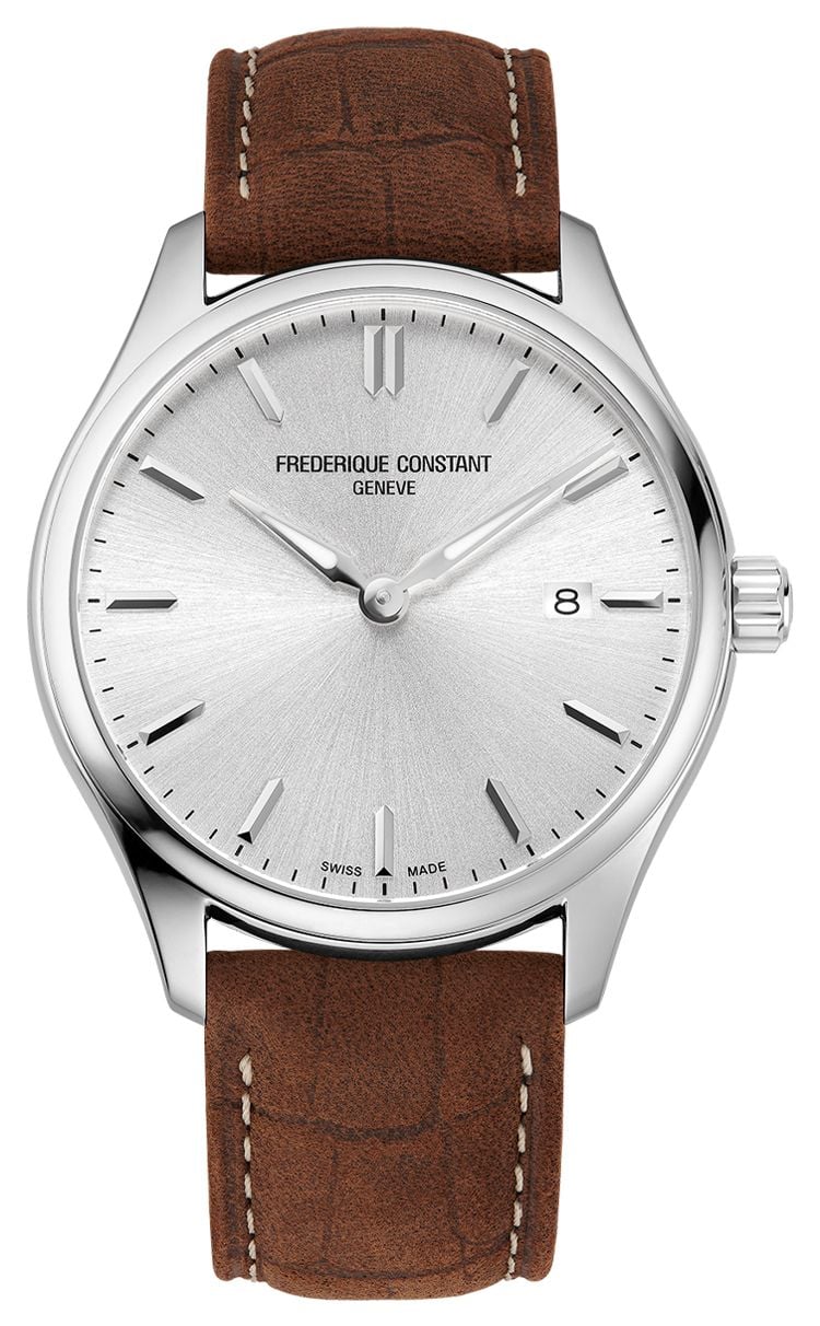 Frederique Constant Quartz classique (40 mm) cadran argent montre
