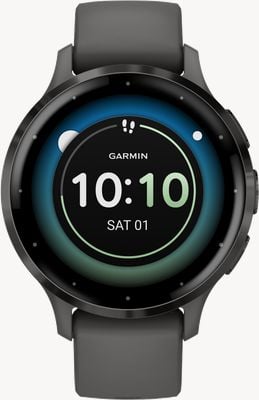 Garmin Venu 3S Slate Stainless Steel Bezel With Pebble Grey Case And Silicone Band 010-02785-00