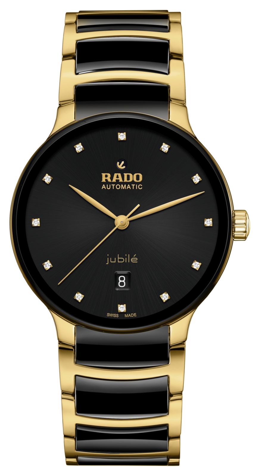 RADO Centrix automatique diamants (39,5 mm) cadran noir / c montre