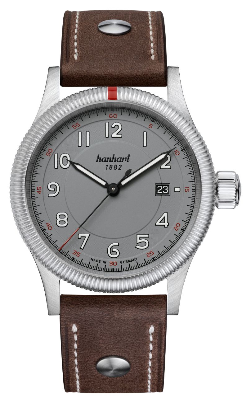 Hanhart automatique Pioneer One (42 mm), cadran gris montre