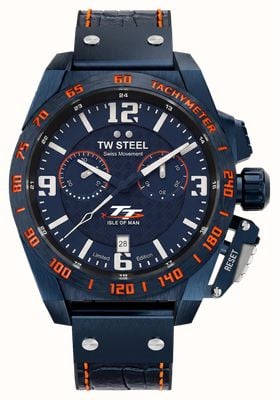 TW Steel Isle of Man TT Limited Edition (46mm) Dark Blue Dial / Dark Blue Leather Strap TW1119